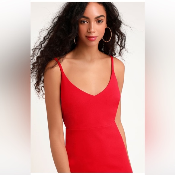 Lulus Sass and Class Red Sleeveless Bodycon Dress - Picture 3 of 4